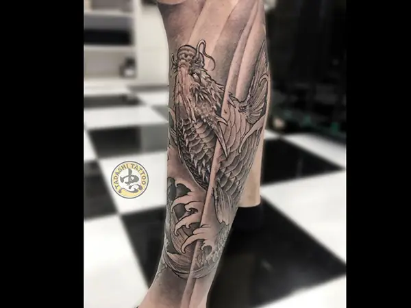 Cá Chép Hóa Rồng Ở Chân