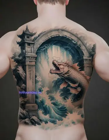Má»©c Giá Hình Xäm Cá Chép Væ°á»£t Vå© Môn Full Læ°ng Là Bao Nhiêu?