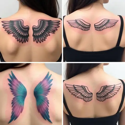 Đa Dạng Phong Cách Hình Xăm Cánh Thiên Thần Sau Lưng: Từ Tả Thực Đến Tối Giản Đa Dạng Phong Cách Hình Xăm Cánh Thiên Thần Sau Lưng: Từ Tả Thực Đến Tối Giản