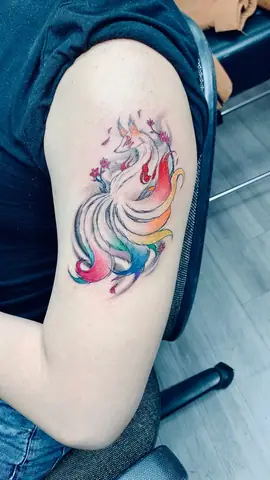 99+ Hình Xăm Cáo 9 Đuôi Mini Đẹp