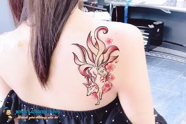 Hình Ảnh Cho Hình Xăm Cáo 9 Đuôi Full Lưng:
