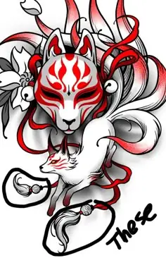 Hình Ảnh Cho Hình Xăm Cáo 9 Đuôi Full Lưng:
