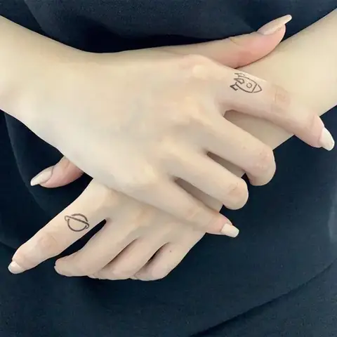 Hình Xăm Cặp Với Bạn Thân Đáng Yêu