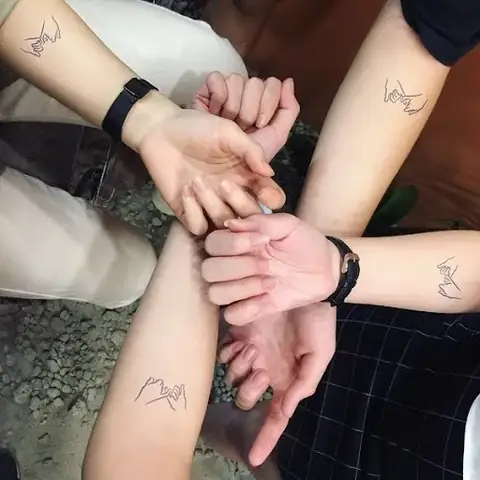 Hình Xăm Cặp Chất Với Hội Bạn Thân