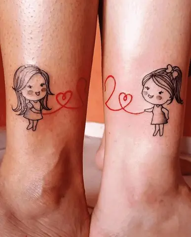 Hình Xăm Cặp Mini Cho Bạn Thân: Nhỏ Xinh Mà Vẫn Đầy Ý Nghĩa