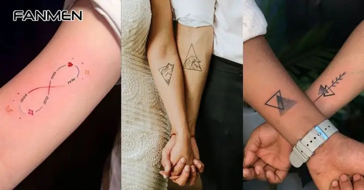 Hình Xăm Cặp Đơn Giản, Tinh Tế Hình Xăm Cặp Đơn Giản, Tinh Tế