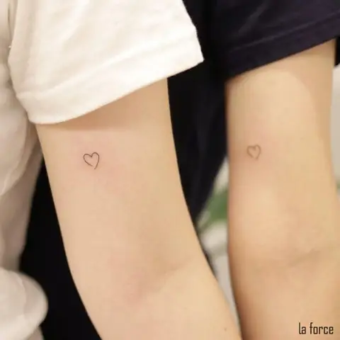 Hình Xăm Đôi Mini Nhỏ Xinh