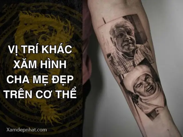 Vị Trí Khác Xăm Hình Cha Mẹ Đẹp Trên Cơ Thể