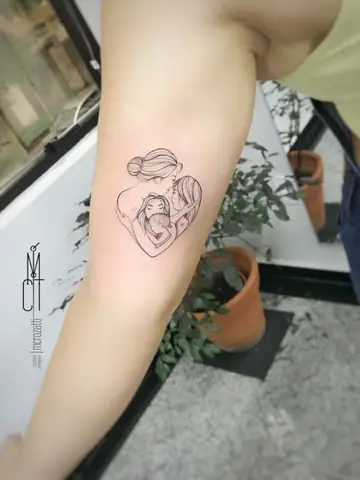 Hình Xăm Về Cha Mẹ Mini Cho Nữ