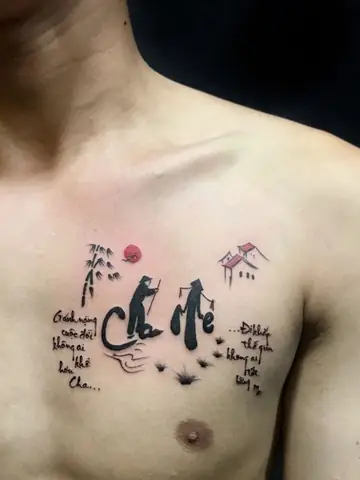 Hình Xăm Cha Mẹ Hết Bao Nhiêu Tiền?
