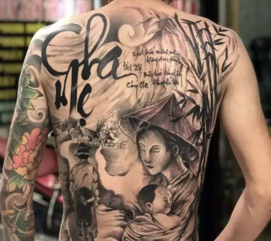 Hình Xăm Cha Mẹ Ở Vai, Lưng
