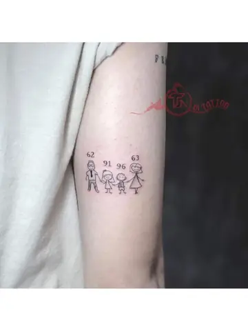 Hình Xăm Cha Mẹ Mini Hình Xăm Cha Mẹ Mini