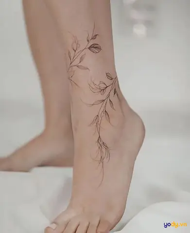 Hình Xăm Chân Nữ Thu Hút Ở Bàn Chân
