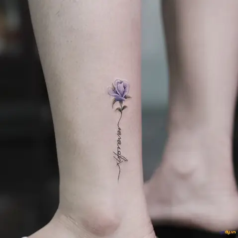 Hình Xăm Cổ Chân Nhật Độc Đáo