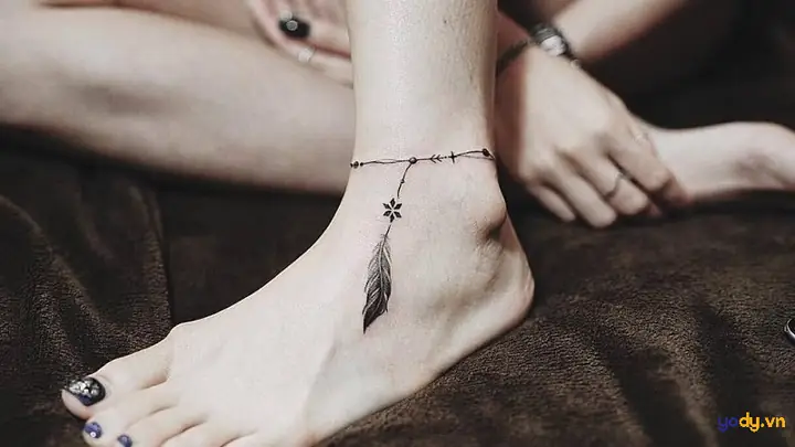 Hình Xăm Chân Nữ Độc Nhất Vô Nhị Ở Cổ Chân