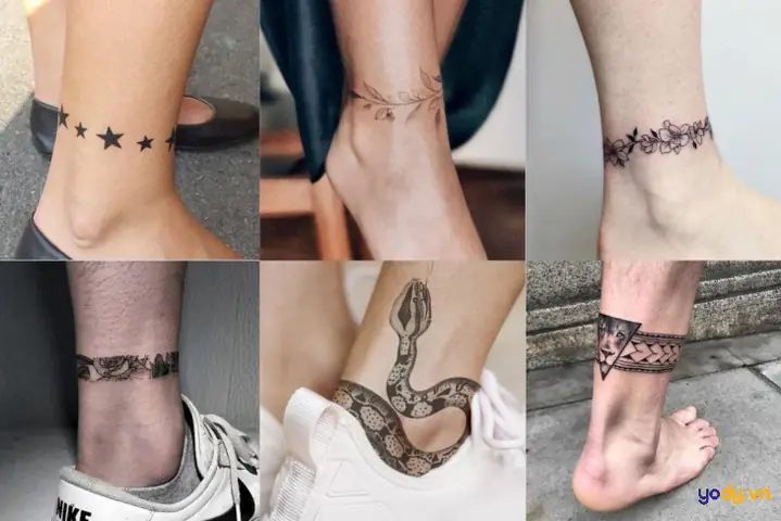 Hình Xăm Chân Nữ Độc Nhất Vô Nhị Ở Cổ Chân