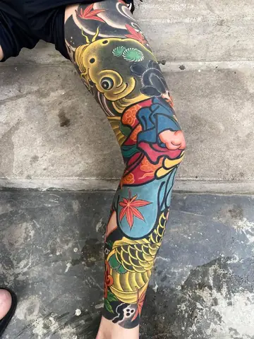 Hình Xăm Full Chân Đẹp Cho Nam