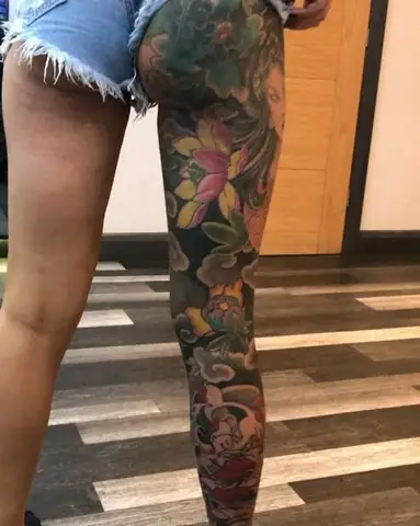 Hình Xăm Full Chân Cho Nữ