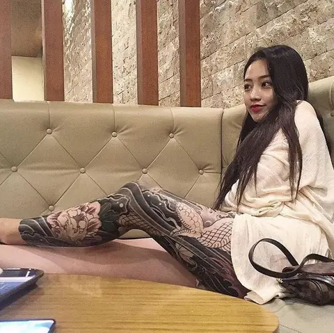 Hình Xăm Full Chân Cho Nữ