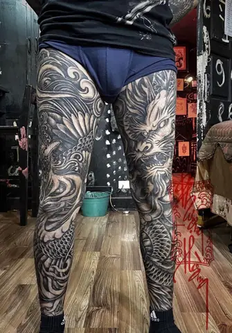 Hình Xăm Full Chân Đẹp Cho Nam