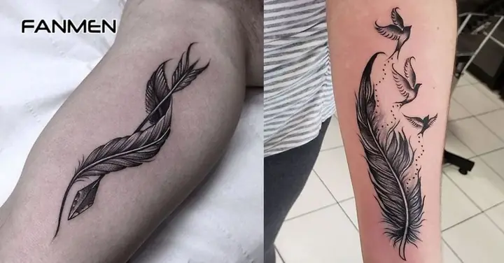 Hình Xăm Lông Vũ Cho Nam Ở Tay