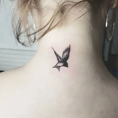 Hình Xăm Chim Én Nhỏ Đơn Giản