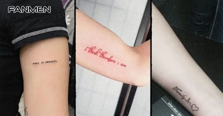 Gợi Ý 40+ Mẫu Hình Xăm Chữ Cánh Tay Nam Đẹp Và Ý Nghĩa Hiện Nay Gợi Ý 40+ Mẫu Hình Xăm Chữ Cánh Tay Nam Đẹp Và Ý Nghĩa Hiện Nay