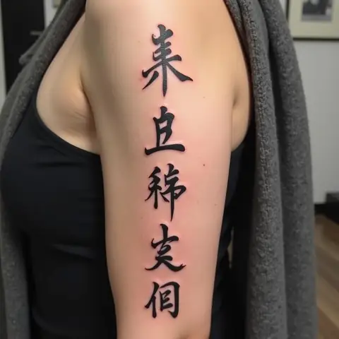 Vị Trí Xăm Hình Chữ Cha Mẹ Tiếng Trung Lý Tưởng