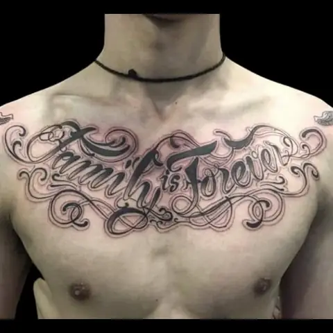 Hình Ảnh Cho Hình Xăm Chữ Family Is Forever Ở Tay: