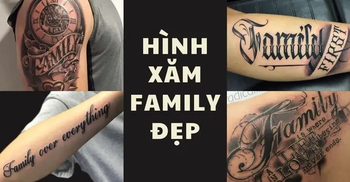 Hình Ảnh Cho Hình Xăm Chữ Family Is Forever Ở Tay: