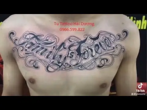 Hình Ảnh Cho Hình Xăm Chữ Family Is Forever Ở Tay: