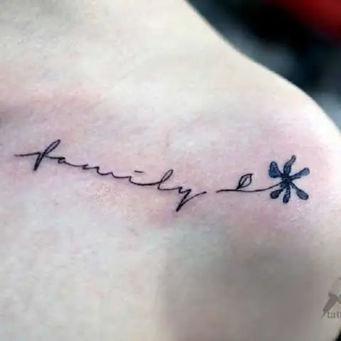 Hình Ảnh Cho Hình Xăm Chữ Family Is Forever Ở Tay: