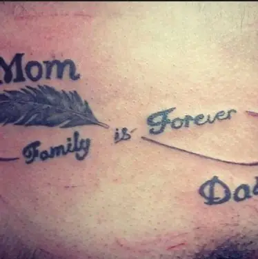 Hình Ảnh Cho Hình Xăm Chữ Family Is Forever Ở Tay: