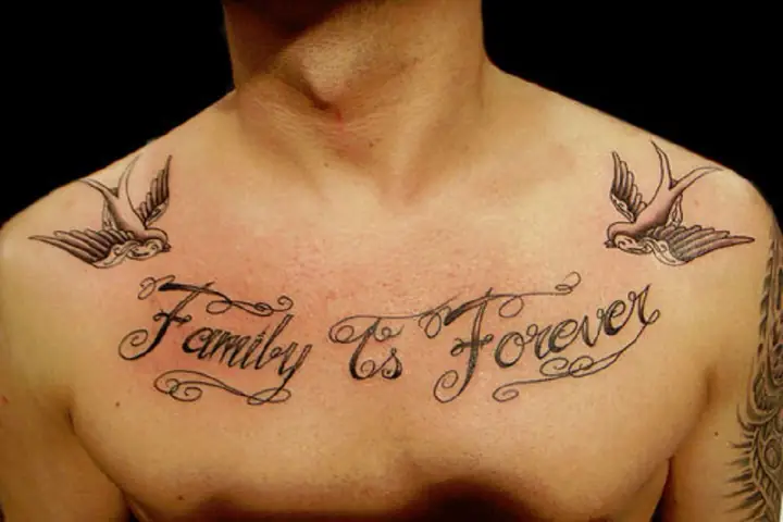 Hình Ảnh Cho Hình Xăm Chữ Family Is Forever Ở Tay: