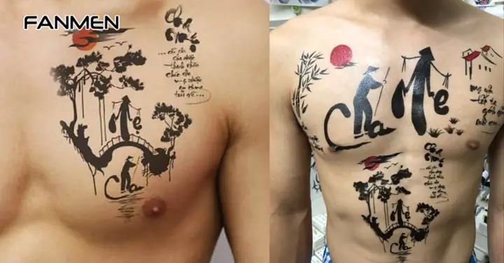 Hình Xăm Chữ Hán Về Gia Đình