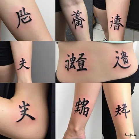 Hình Xăm Chữ Hán Mang Ý Nghĩa May Mắn Và Bình An