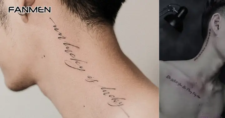 Hình Xăm Câu Châm Ngôn Ở Cổ