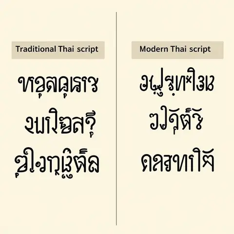 Kiểu Chữ Thái Truyền Thống Và Hiện Đại Kiểu Chữ Thái Truyền Thống Và Hiện Đại