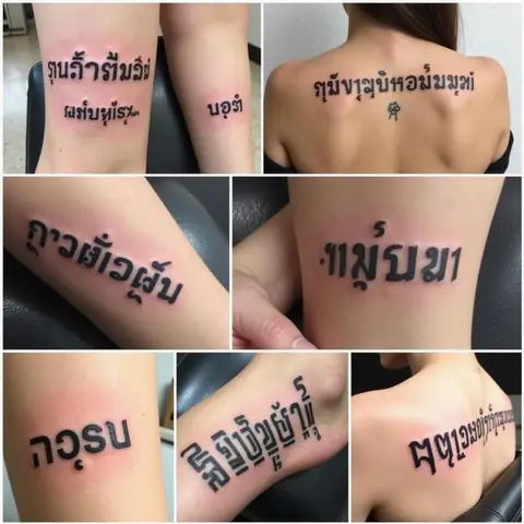 Một Số Mẫuhình Xăm Chữ Thái Ý Nghĩađược Yêu Thích