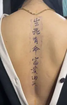 Vị Trí Xăm Chữ Trung Quốc Nói Lên Điều Gì?