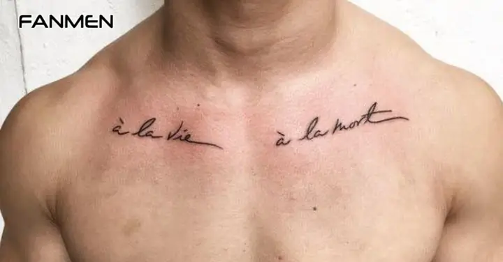 Có Nên Xăm Hình Xăm Chữ Ở Ngực Nam Không?