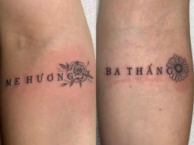 Hình Xăm Chữ Ý Nghĩa Về Gia Đình