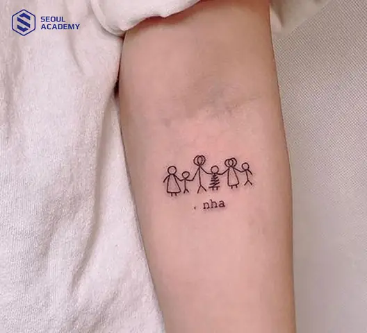 Mẫu Hình Xăm Chữ Ý Nghĩa Về Gia Đình Đơn Giản