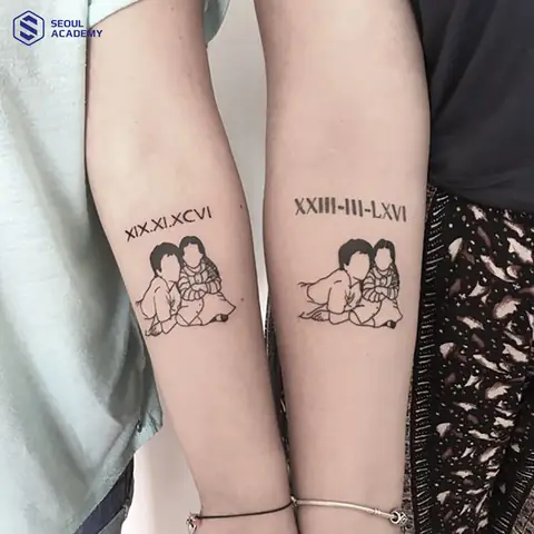 Hình Xăm Tiếng Anh Ý Cho Các Thành Viên Trong Gia Đình