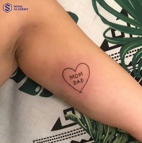 Mẫu Hình Xăm Chữ Ý Nghĩa Về Gia Đình Đơn Giản