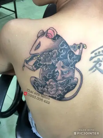 Hình Ảnh Cho Hình Xăm Chuột Samurai: