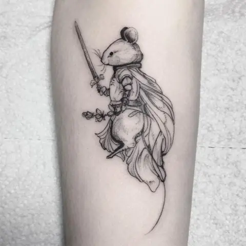 Hình Ảnh Cho Hình Xăm Chuột Samurai: