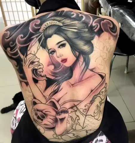 Ý Nghĩa Hình Xăm Cô Gái Nhật Full Lưng Ý Nghĩa Hình Xăm Cô Gái Nhật Full Lưng