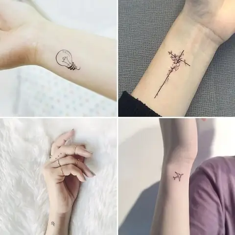 Hình Ảnh Cho Hình Xăm Cổ Tay Nữ Cá Tính: