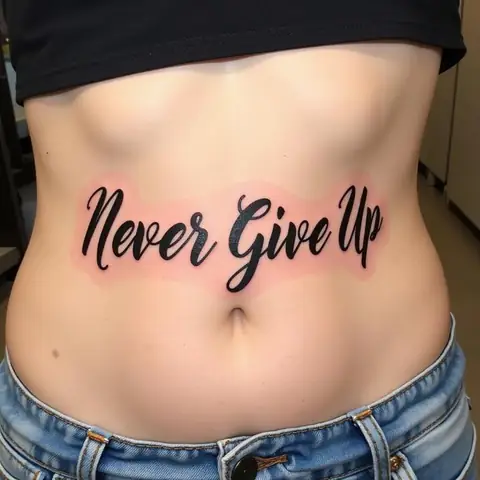 Hình Xăm “never Give Up” (không Bao Giờ Bỏ Cuộc): Ý Chí Kiên Cường Hình Xăm “never Give Up” (không Bao Giờ Bỏ Cuộc): Ý Chí Kiên Cường